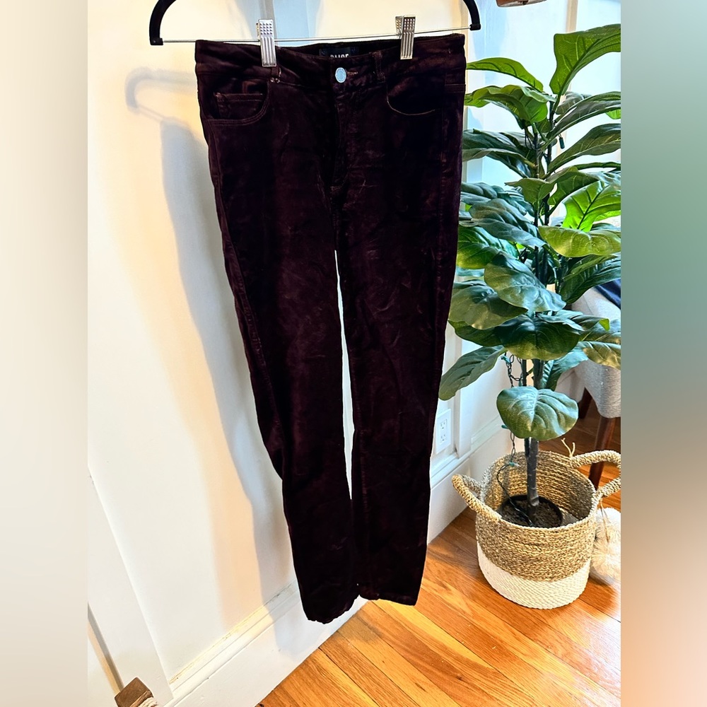 Paige Hoxton Ultra Skinny in deep purple velvet